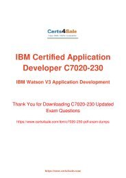 [2017] C7020-230 Exam Material - IBM C7020-230 Dumps