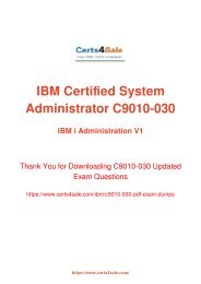 [2017] C9010-030 Exam Material - IBM C9010-030 Dumps