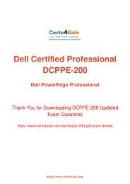 [2017] DCPPE-200 Exam Material - Dell DCPPE-200 Dumps