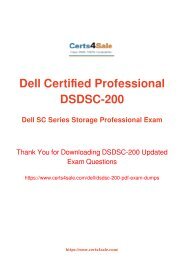 [2017] DSDSC-200 Exam Material - Dell DSDSC-200 Dumps