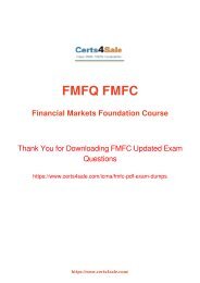 [2017] FMFC Exam Material - ICMA FMFC Dumps