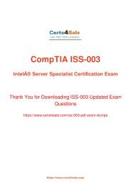 [2017] ISS-003 Exam Material - CompTIA ISS-003 Dumps