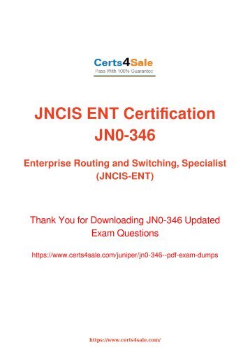 [2017] JN0-346 Exam Material - Juniper JN0-346 Dumps