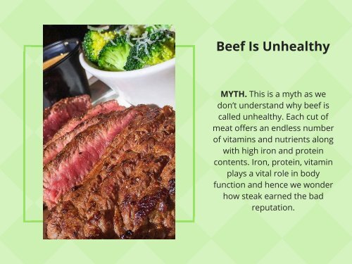 Myths and Fact about Steak