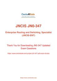 [2017] JN0-347 Exam Material - Juniper JN0-347 Dumps