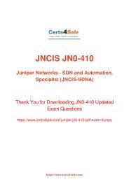 [2017] JN0-410 Exam Material - Juniper JN0-410 Dumps