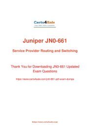 [2017] JN0-661 Exam Material - Juniper JN0-661 Dumps