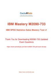 [2017] M2090-733 Exam Material - IBM M2090-733 Dumps