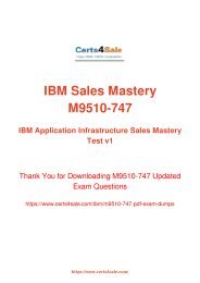 [2017] M9510-747 Exam Material - IBM M9510-747 Dumps