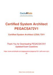 [2017] PEGACSA72V1 Exam Material - Pegasystems PEGACSA72V1 Dumps