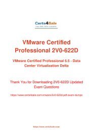 [2017] 2V0-622 Exam Material - VMware 2V0-622 Dumps
