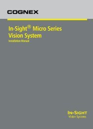 In Sight 7000 Series Vision System Installation Manual Automation