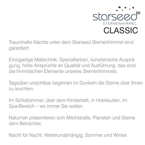 Starseed Classic Sternenhimmel