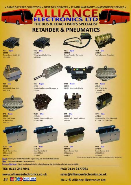 STANDARD BUS AND COACH CATALOGUE 2018