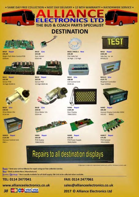 STANDARD BUS AND COACH CATALOGUE 2018