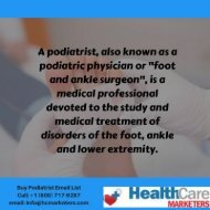 Podiatrist Email List