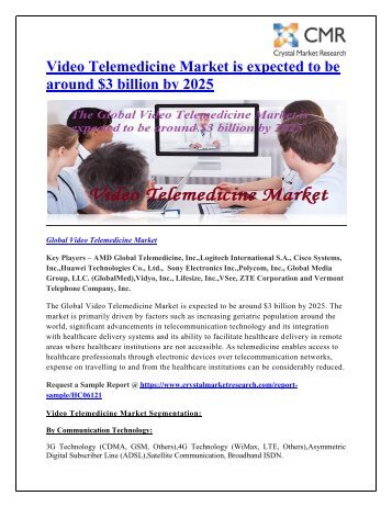 Global Video Telemedicine Market