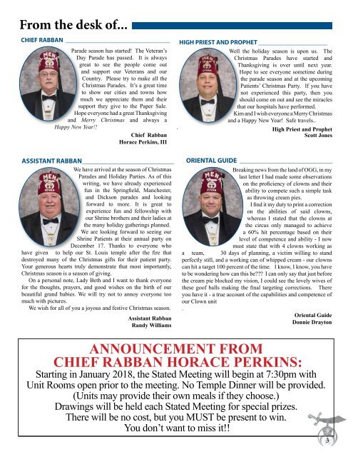 SHRINER DECEMBER 2017