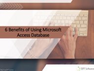 6 Benefits of Using Microsoft Access Database