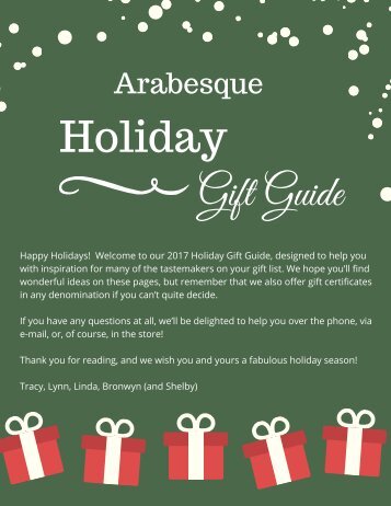 2017 Holiday Gift Guide