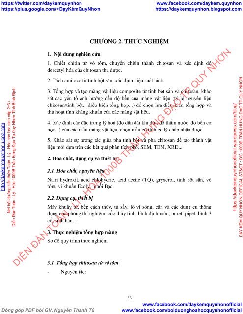 Nghiên cứu tổng hợp màng composite phân hủy sinh học chitosan và tinh bột sử dụng để kháng khuẩn xâm nhập