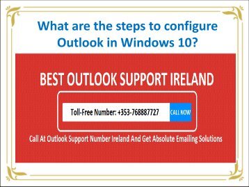 What are the steps to configure Outlook in Windows 10?