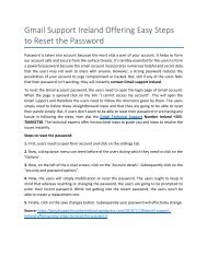 Gmail Support Ireland Offering Easy Steps to Reset the Password