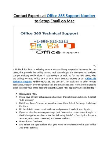 Microsoft office 365 support +1-888-312-2111