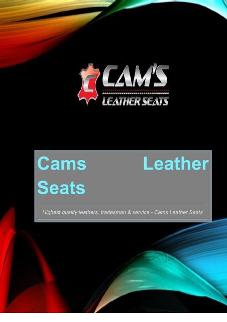 Keep your Leather Car Seats Intact with Regular Repair Services!