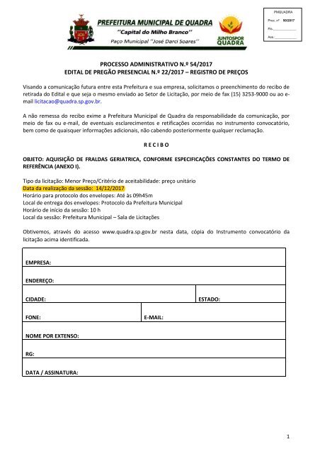 Edital PMQ PP 22_2017_Registro de Preços de fraldas geriatricas_exclusivo MEPs