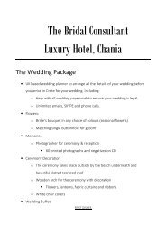 2. Chania Prices - Luxury Hotel Wedding