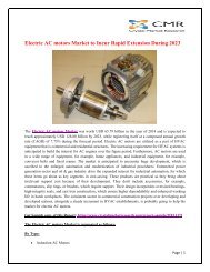 Electric AC motors Market
