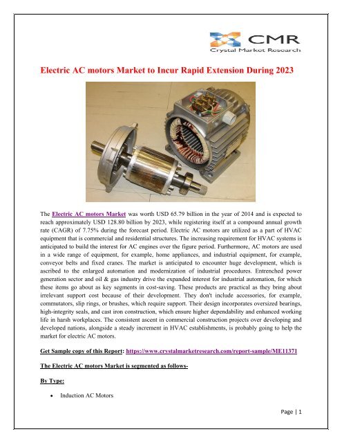 Electric AC motors Market