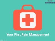 Your First Pain Management
