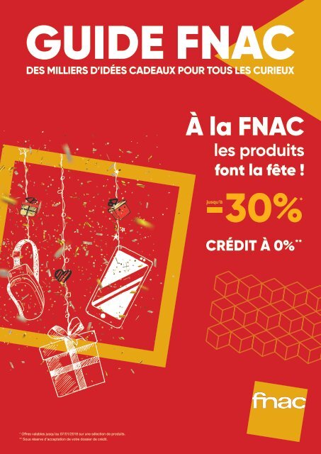 Catalogue fnac Fin d'année 2017