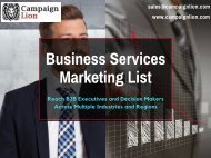 Business Services Direct Marketing List | Business Database | Email List