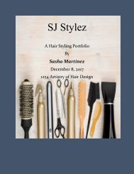 SJ Stylez  - A Hair Styling Portfolio