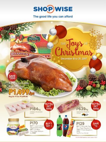 SHOPWISE GROCERY CATALOG Joys of Christmas 3 ends December 31 2017