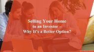 Why Selling Your Home to an Investor Makes Sense?