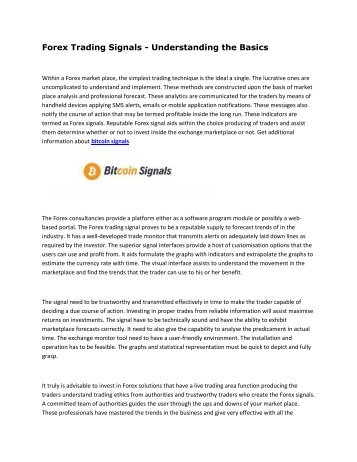Trading signals btc