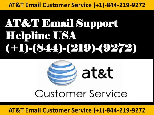 (+1)-844-219-9272 ATT-Customer-Service- USA