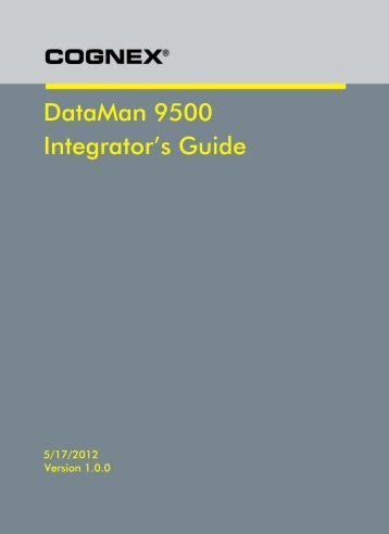 DataMan 9500 Integrator's Guide - Bci GmbH