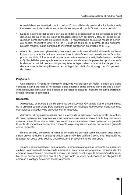 5-Reglas para utilizar el crédito fiscal