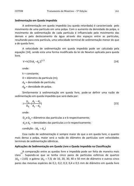 Tratamento de Minérios