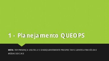 1 - Planejamento QUEOPS