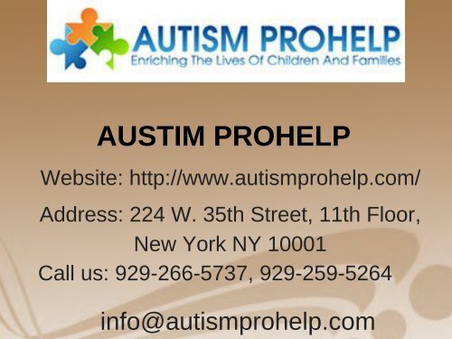 Resources for Children With Autism in New York