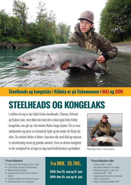 Maj kongelaks og steelheads i Kitimat og Skeena