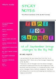 1st of Sept Changes Be. By Mel