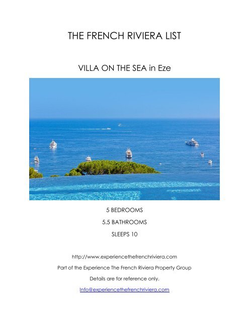 Villa on the Sea - Eze