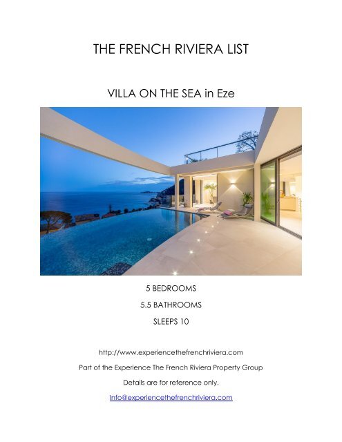 Villa on the Sea - Eze